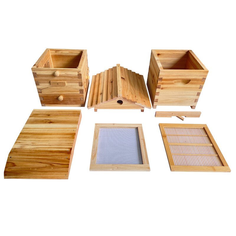 Small Beehive Frames Beeswax Foundation Wooden Auto Run Sheets Box x 10XFrames