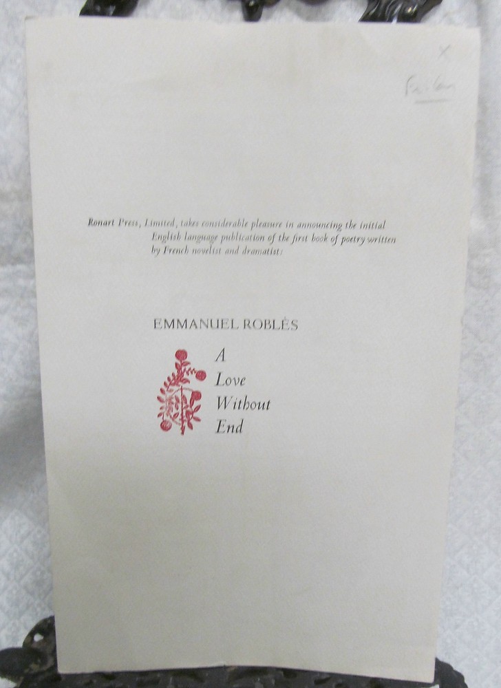 Publication Flyer for Emmanuel Robeles