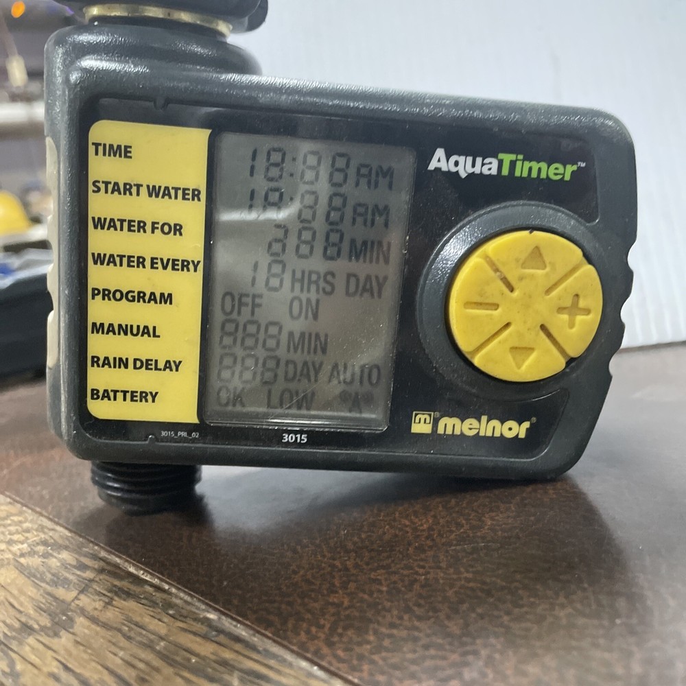 MELNOR AquaTimer 3015 Automatic 1 Outlet Water Timer LCD Screen *WORKS