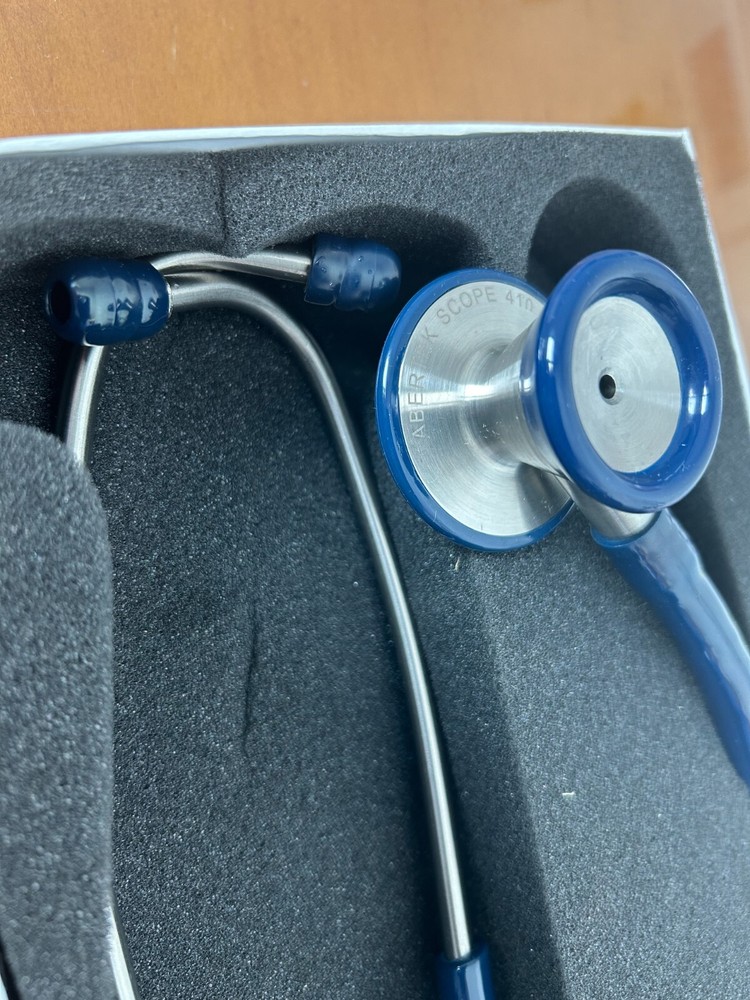 Blue CARDIOLOGY STETHOSCOPE DIAPHRAGM PROFESSIONAL DOUBLE HEAD