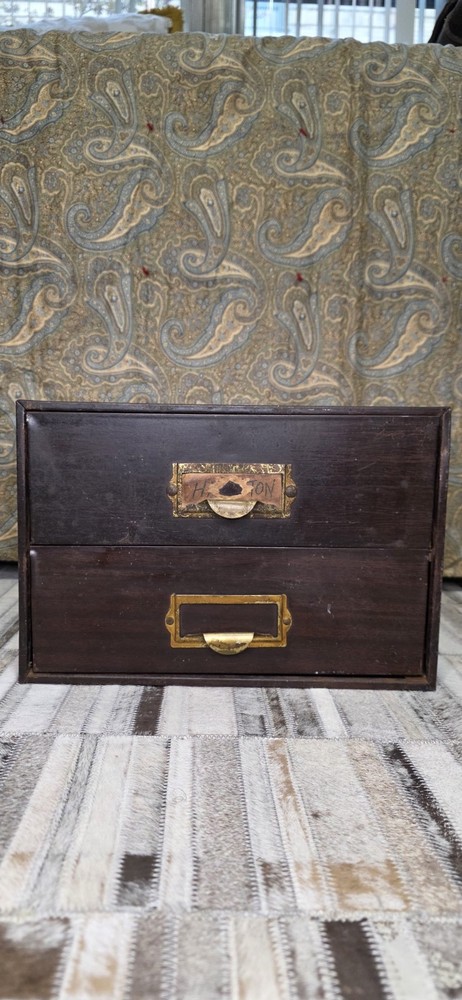 C &E Watchmakers 2 Drawer Cabinet Vintage. Nice Condition.
