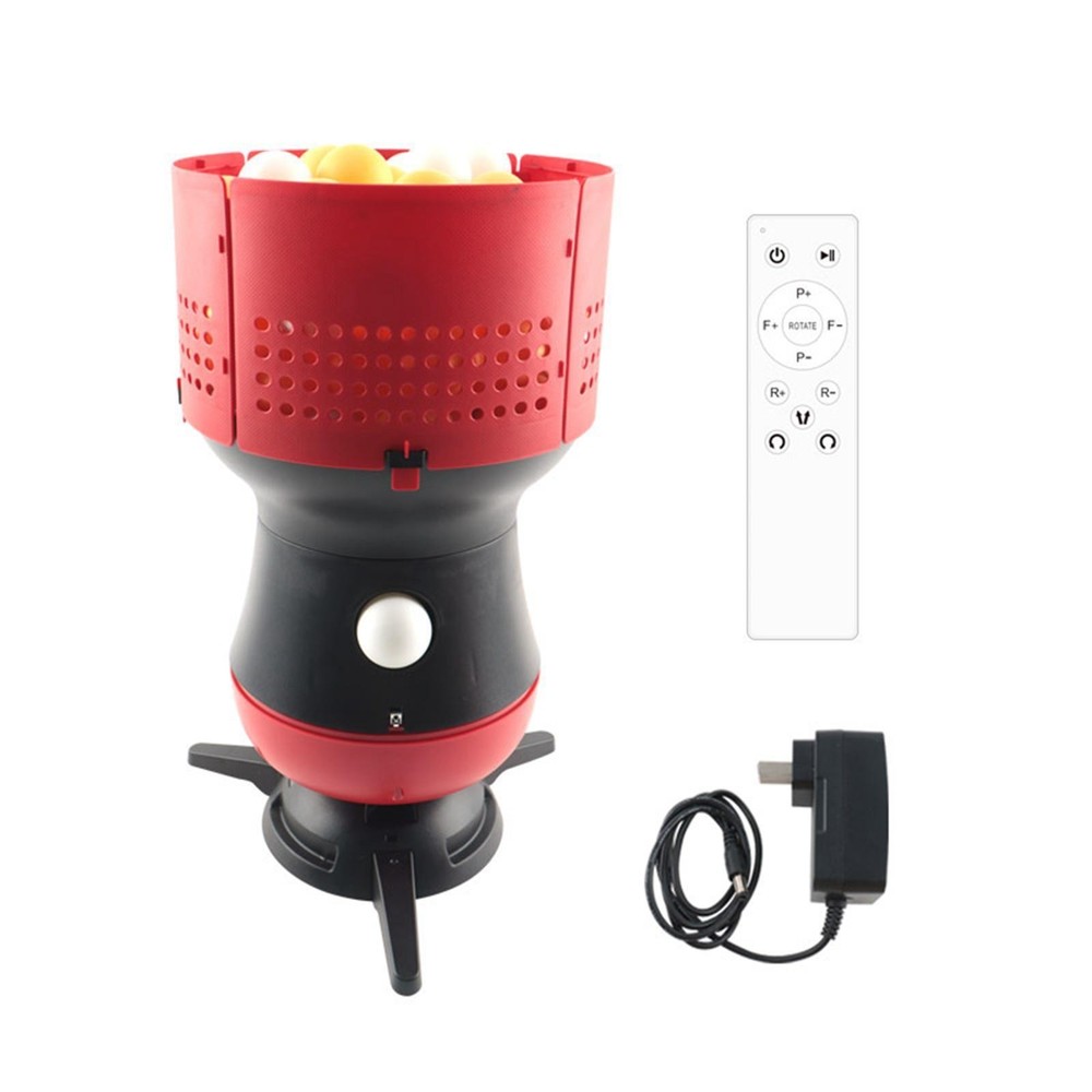 Automatic Ping Pong Balls Launcher Removable Ball Storage Adjustable