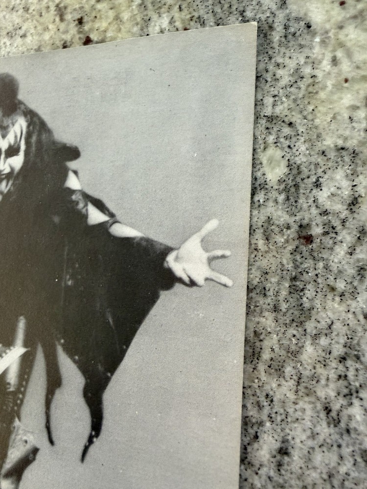 KISS 1974 HOTTER THAN HELL ALBUM PROMO POSTCARD AUCOIN VINTAGE RARE HOLY GRAIL🔥