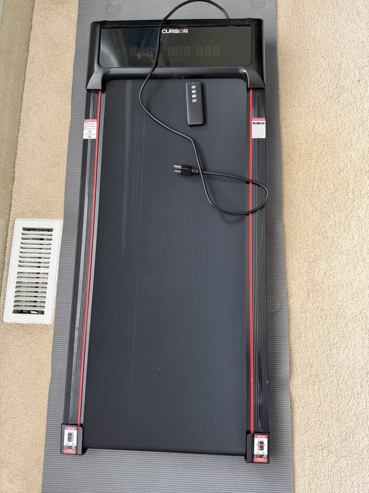Cursor Electric Treadmill Black LCD Display Remote Control Home Running