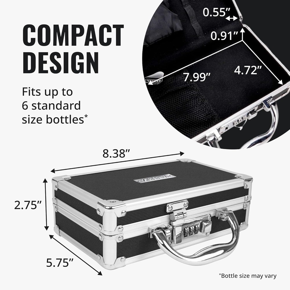 Portable Lock Box with Combination Lock