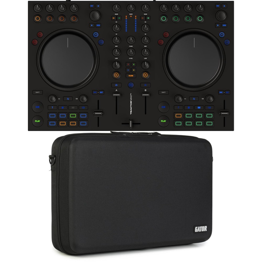 Native Instruments Traktor Kontrol MX2 DJ Controller with Case