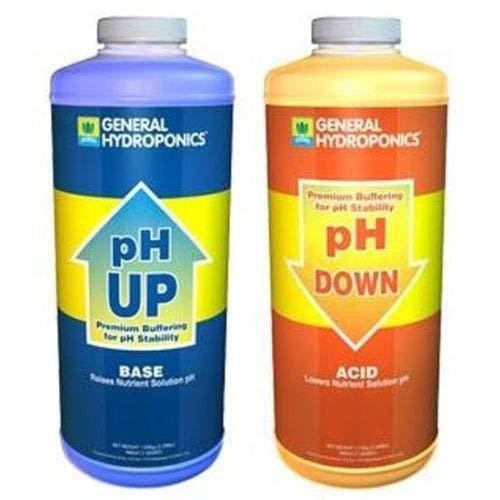 General Hydroponics pH Up + Down, Quart (Bundle of 2)