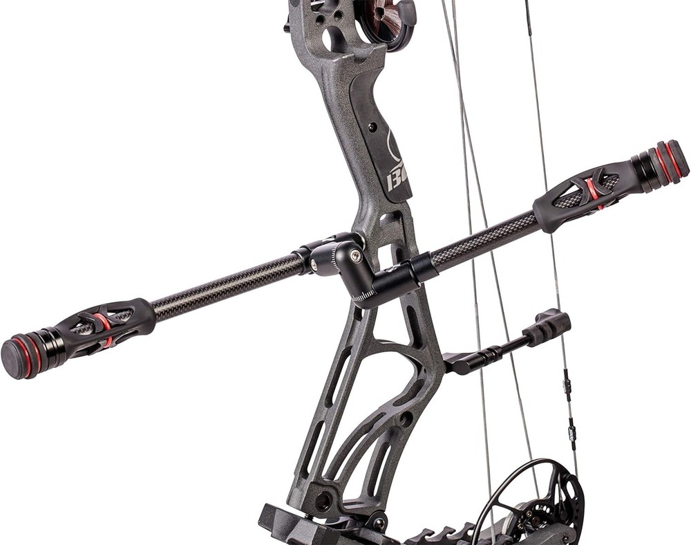 Noise-Reducing Bow Stabilizer with Quick Connect System and Two Weights Included