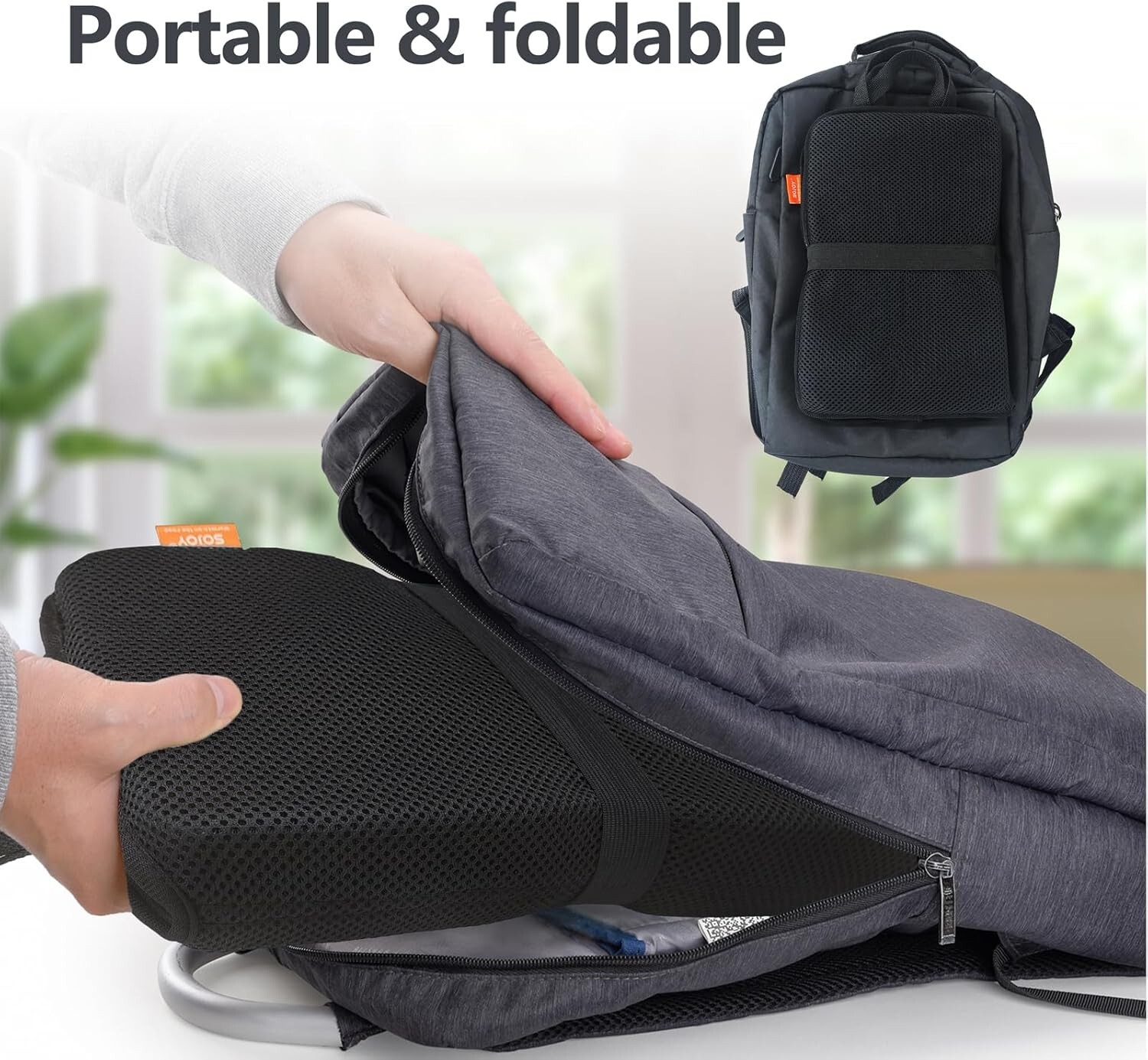 Portable Travel Seat Cushion for Airplane, Cooling Seat Cushion Sciatica Relief