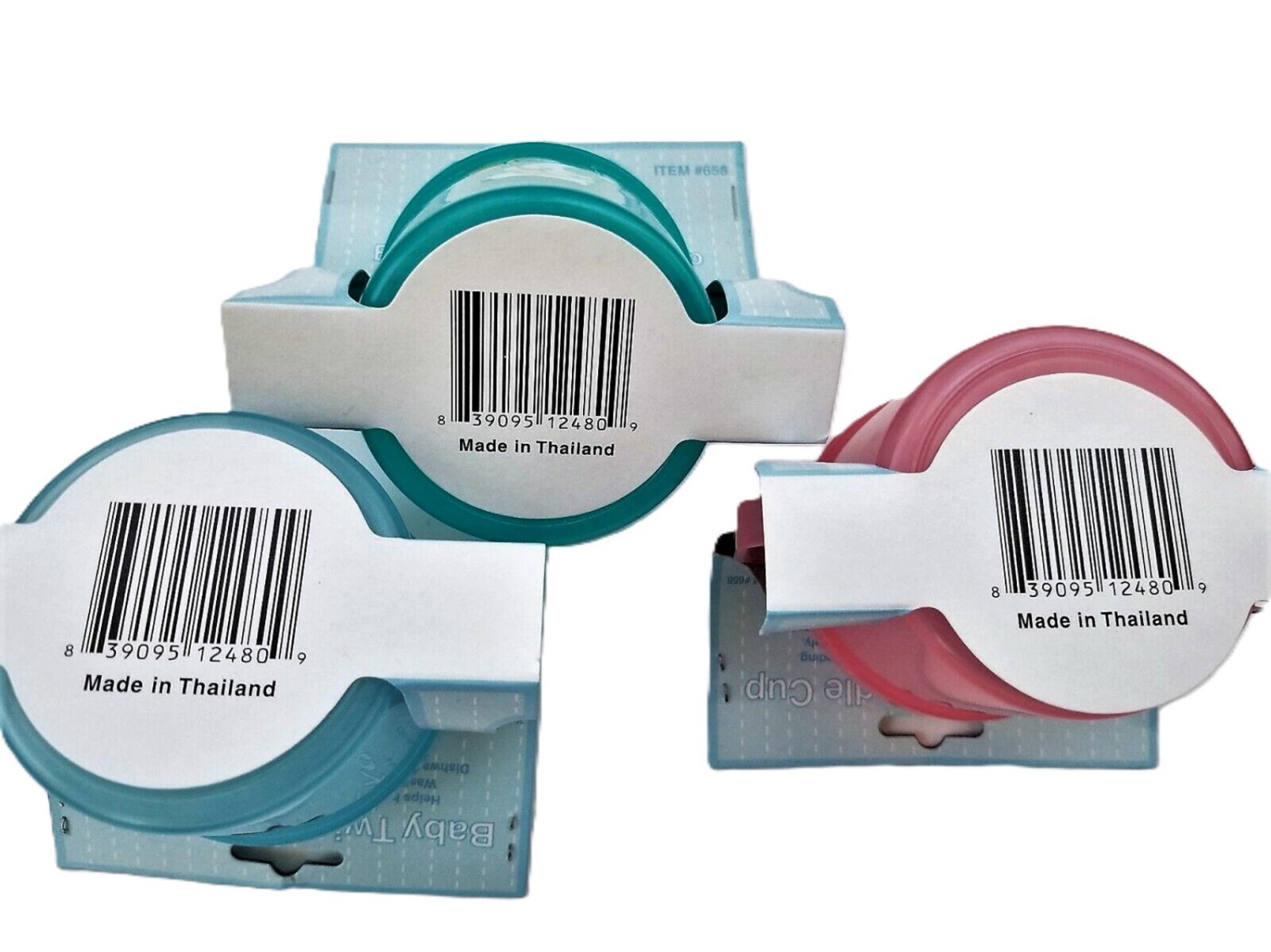 3 Pk Spill-Proof Toddler Sippy Cups – Leak-Free Twin Handles, BPA-Free Baby Cups