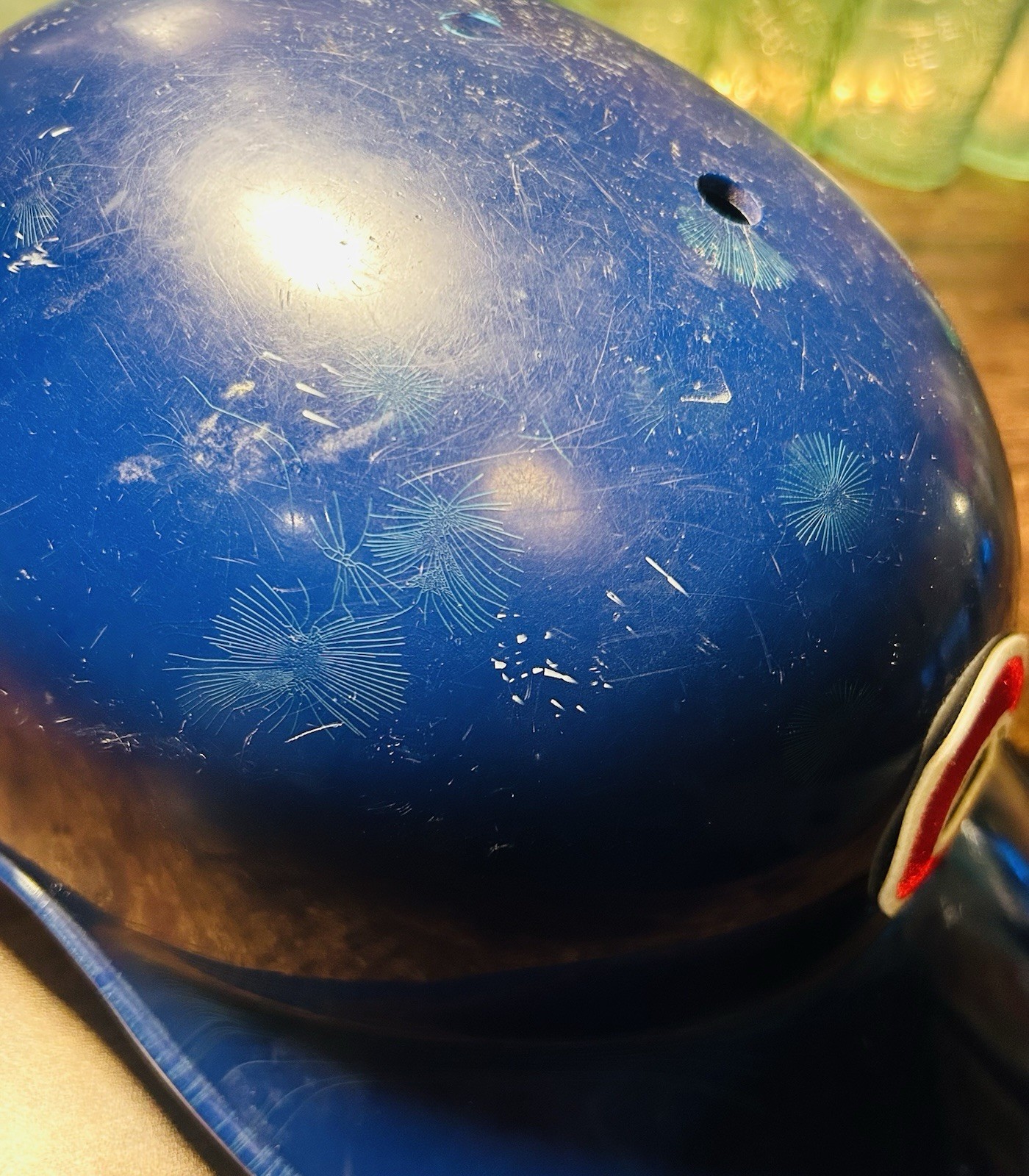 Circa 2004 Chicago Cubs #39 ABC Game Worn Used Catchers Flapless Helmet