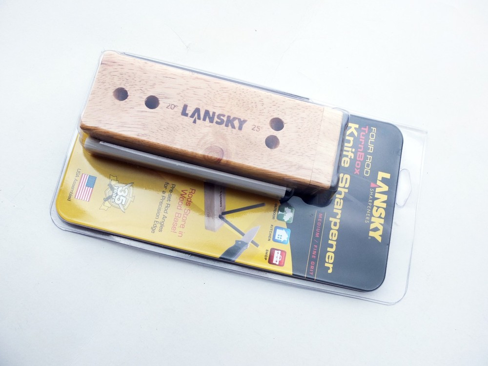 LANSKY Sharpeners 4 Rod Ceramic Turn Box Knife Sharpener
