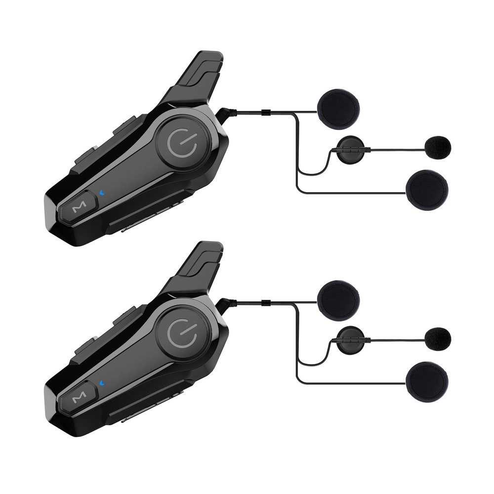 Motorcycle Bluetooth Headset Wireless Helmet Intercom Headphone with CVC Nois...
