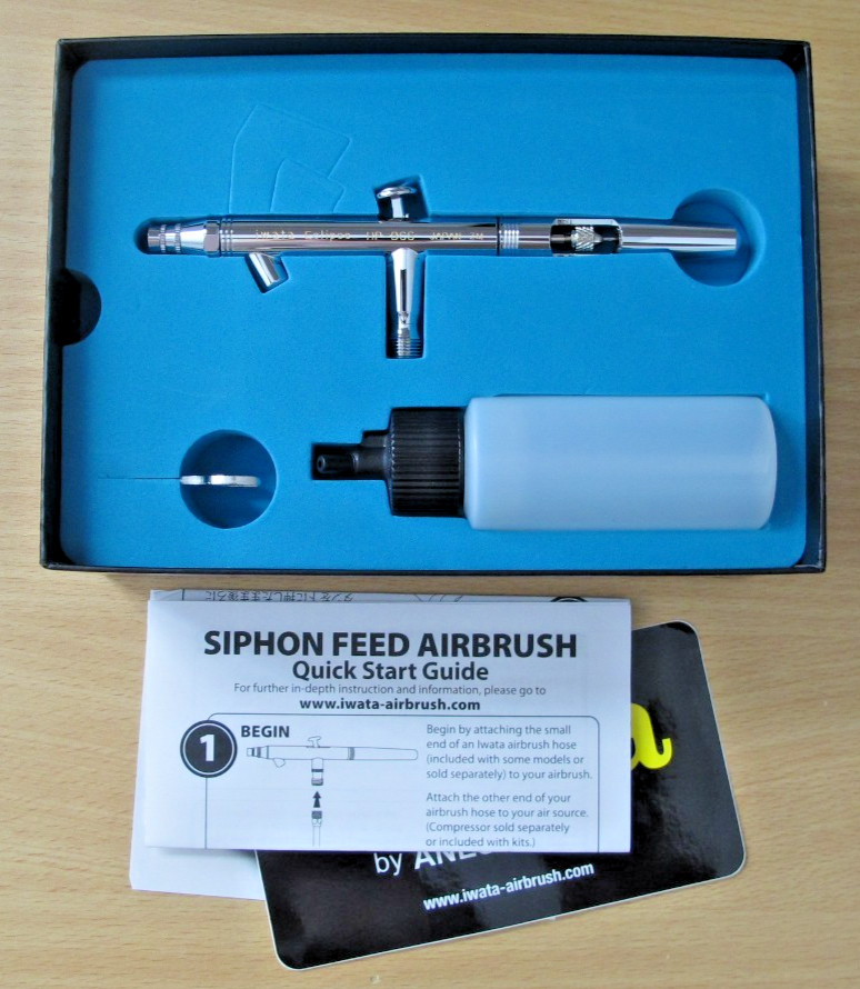 Iwata Eclipse HP-BCS Siphon Feed Dual Action Airbrush ECL2000 ECL 2002 VLUE SET