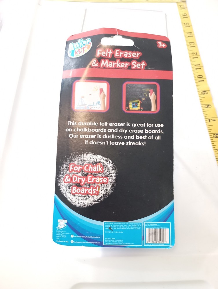 Felt eraser kit in hang card