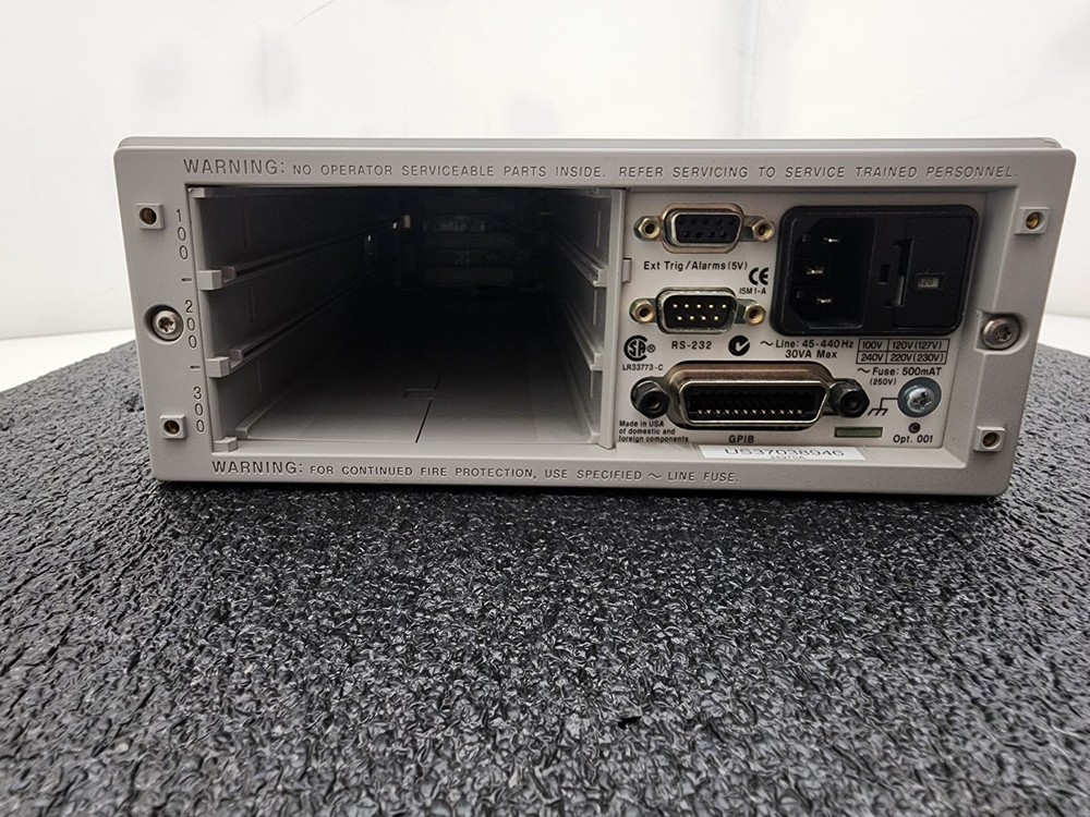AGILENT 34970A Data Acquisition / Data Logger Switch Unit Passes Self Test