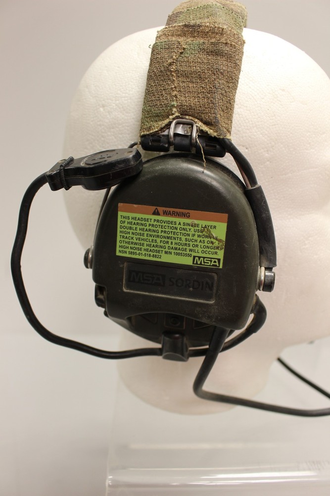 MSA Sardin Type #75310 Com Headset - Used