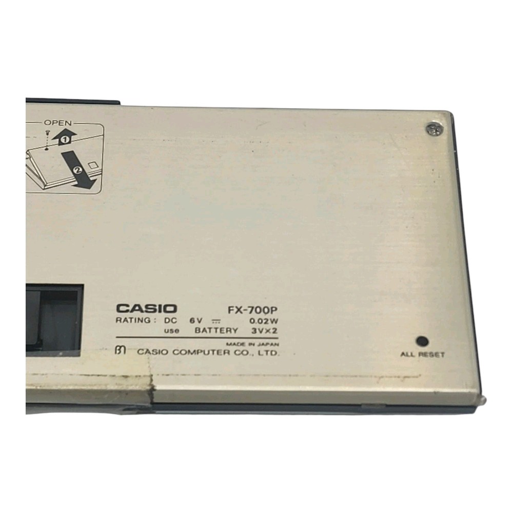 CASIO FX-700P Personal Computer Calculator - TESTED WORKING *READ* Some Issues