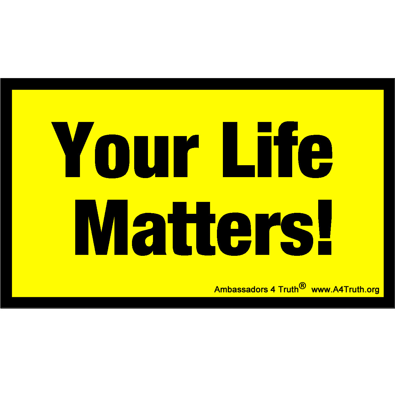 Your Life Matters | Gospel Tracts | Business Card Size | Pack of 50