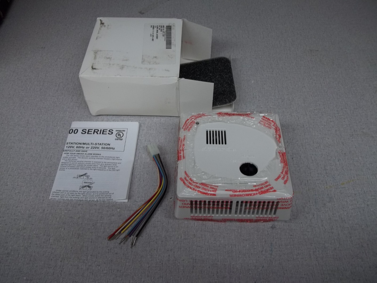 Gentex Photoelectric Smoke Alarm With Piezo, Model 710F, part# 907-0228-002