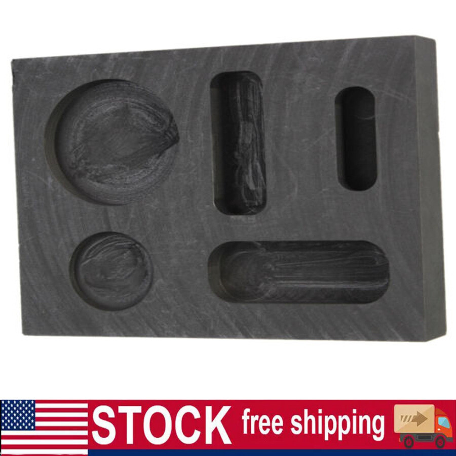 Graphite Ingot Mold for Gold Silver Copper Tin Melting Casting Refining