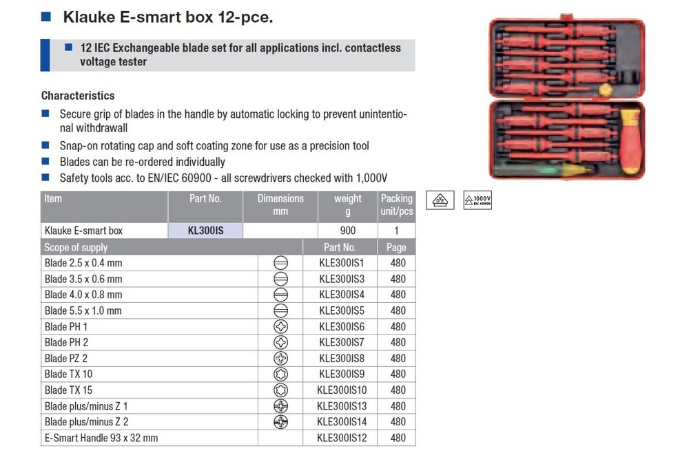Klauke E-smart box 12-pce KL300IS