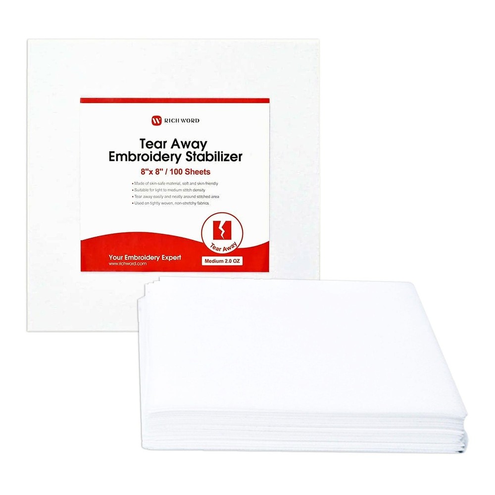 POOLIN EOC06 7.9in x 11in Embroidery Machine & 166 Thread Spool Bundle - Red