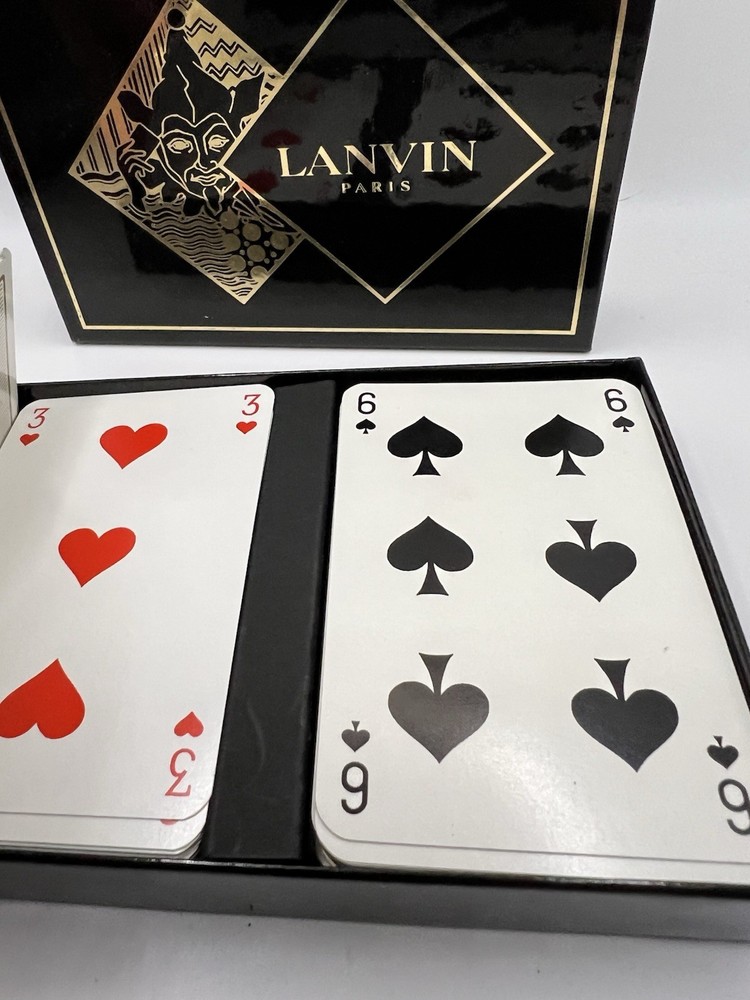 Lanvin Paris 2 Complete Playing Cards Set