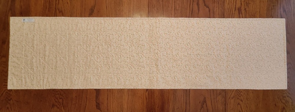 Harvest Second Spring Cinnamon & Cream Fall Handmade Table Runner Quilt