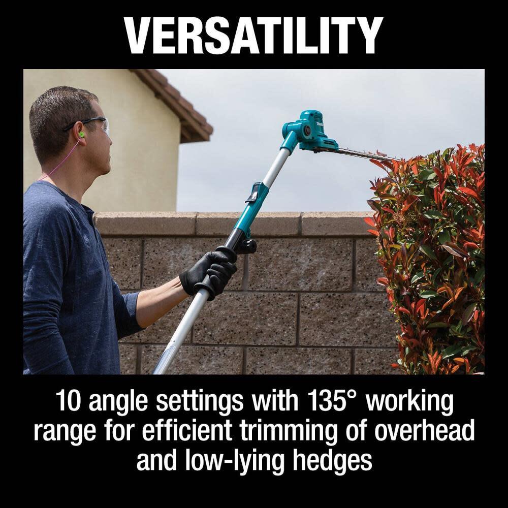 Makita 18V Lxt Hedge Trimmer Lithium Ion Cordless 18'' Telescoping Articulati...