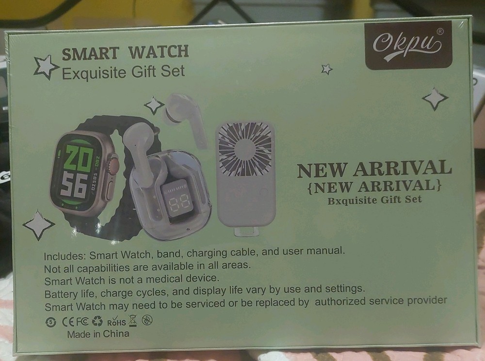 Smart Watch Gift Set Manual D98 SEALED