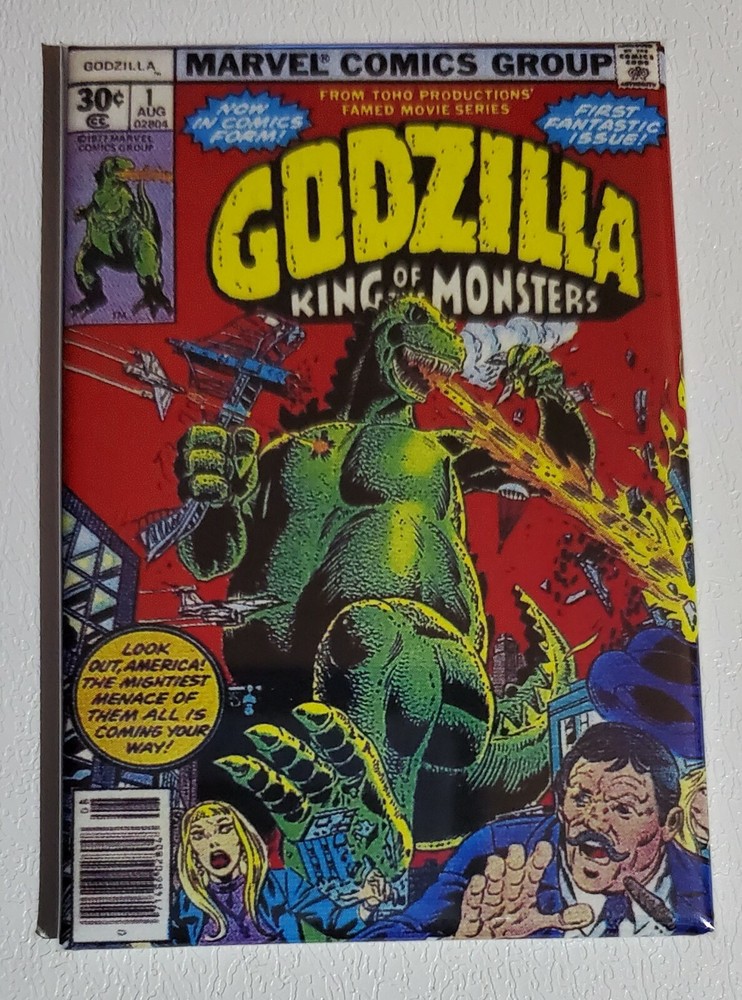 Godzilla number 1 Refrigerator Magnet 2" by 3" Marvel Comics