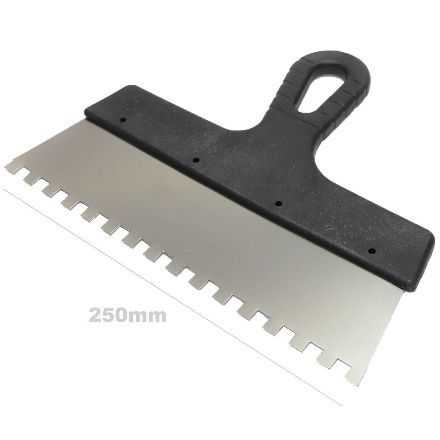 250mm 8x8 Tiling Adhesive Glue Spreader Notched Teeth Serrated Comb Trowel
