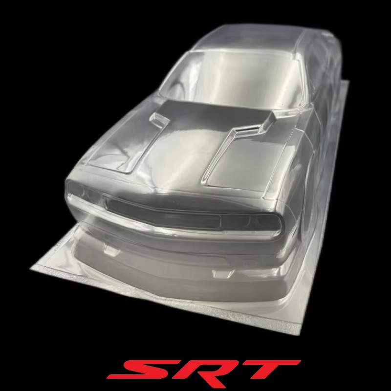 1/10 RC Hellcat Body Shell 190mm Drift SRT Challenger With Spoiler