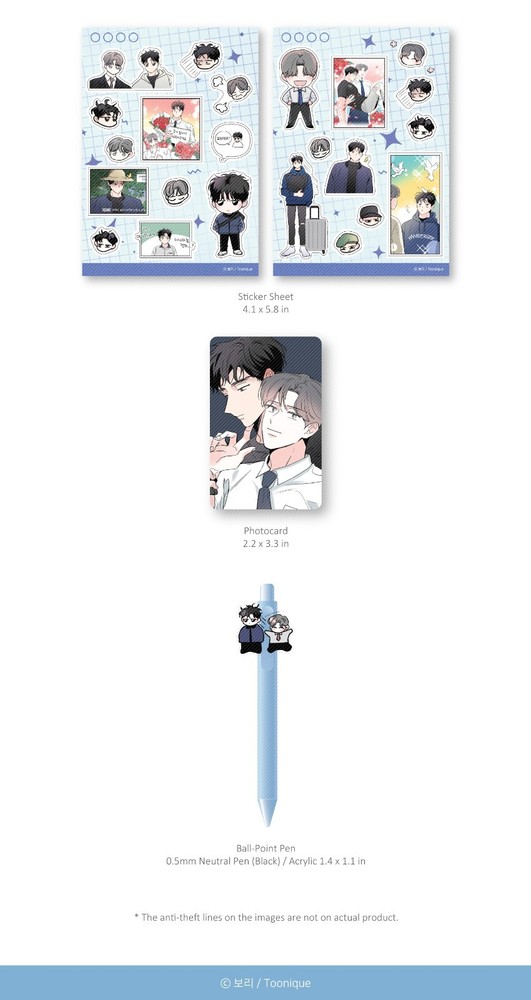 Webtoon MD [ Worth the Wait ] Sticker Sheet SET 2 TYPE [ 연하공 수난기 ] (TNQ339)