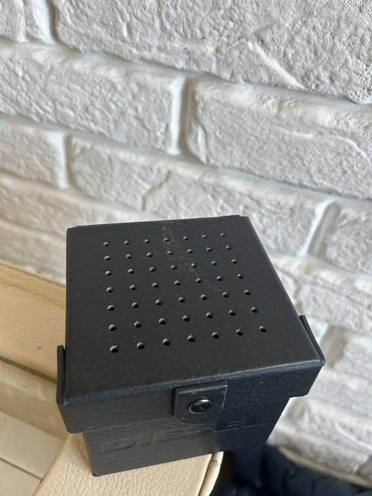 Diesel leather watch box black