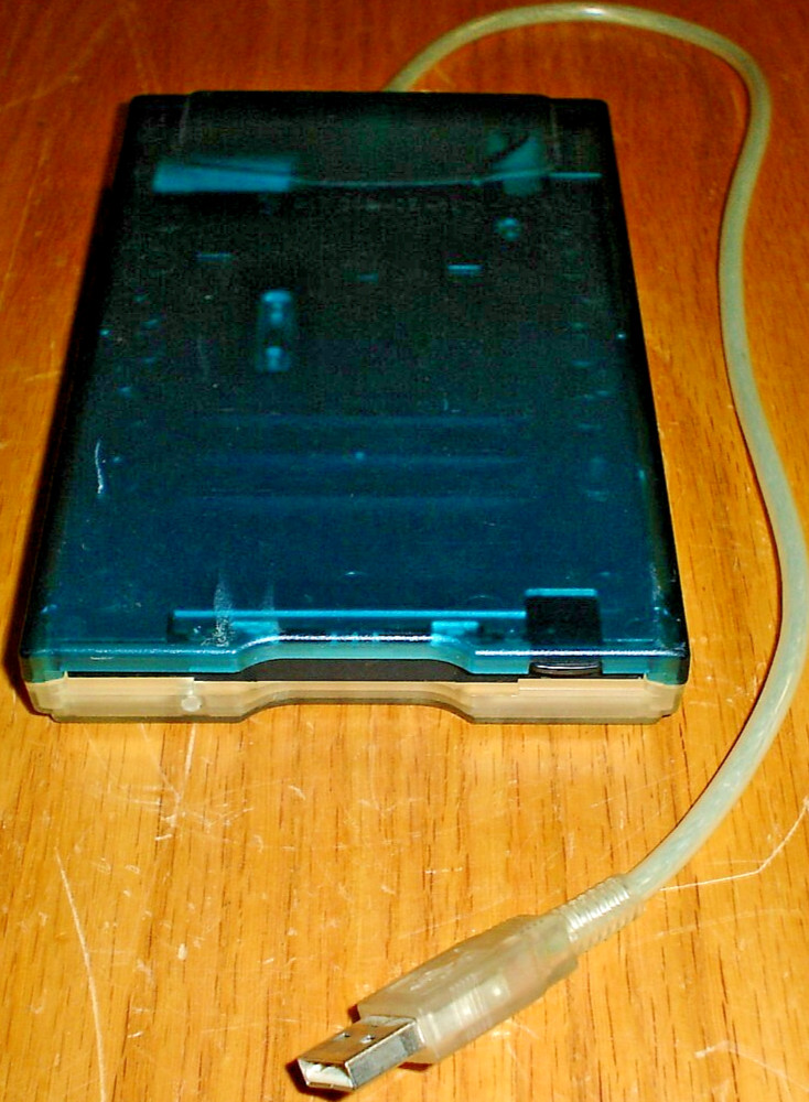 Microtech SmartFDD External Floppy Disk Drive Blue