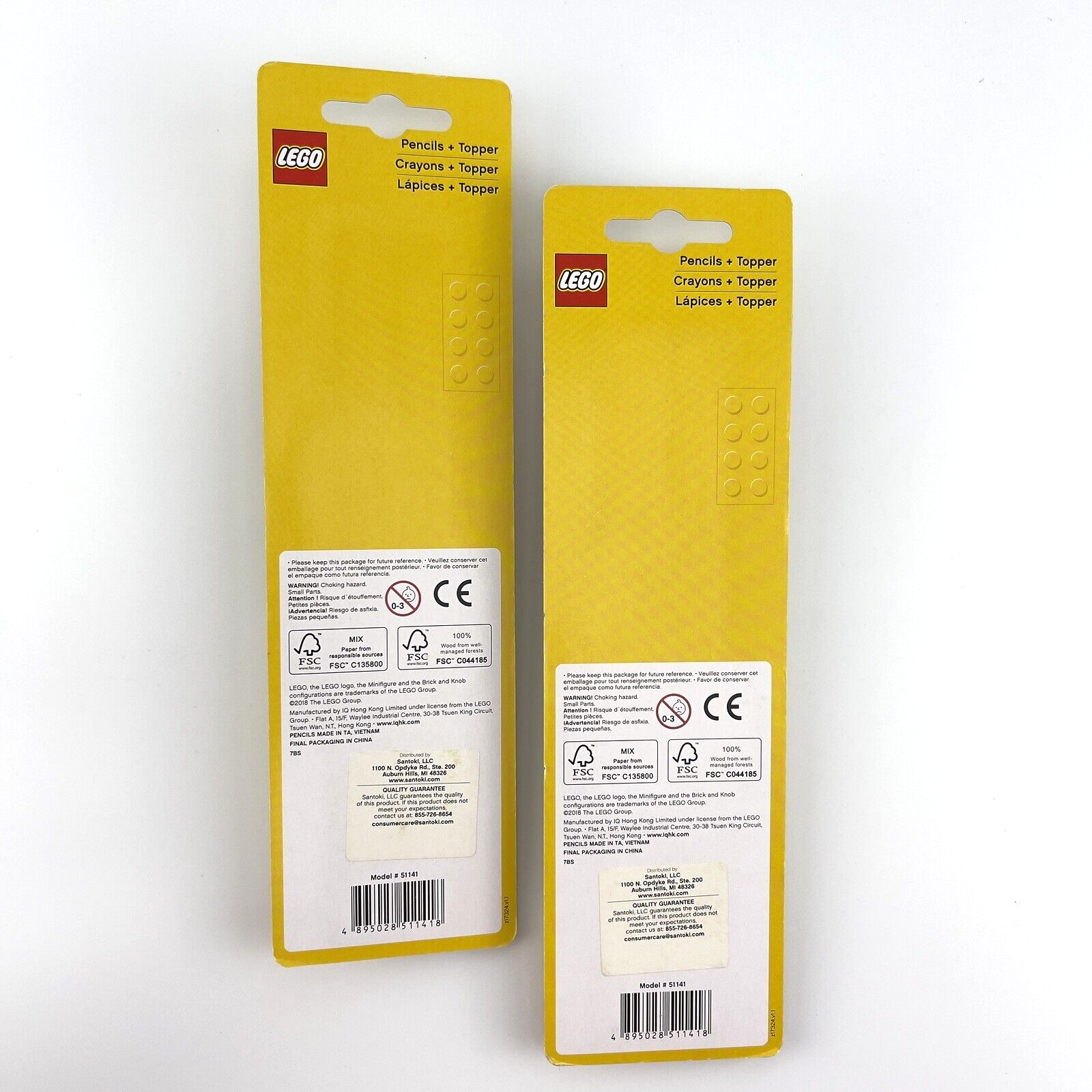 Lego Pencils and Topper Model 51141 2 x 2-Pack