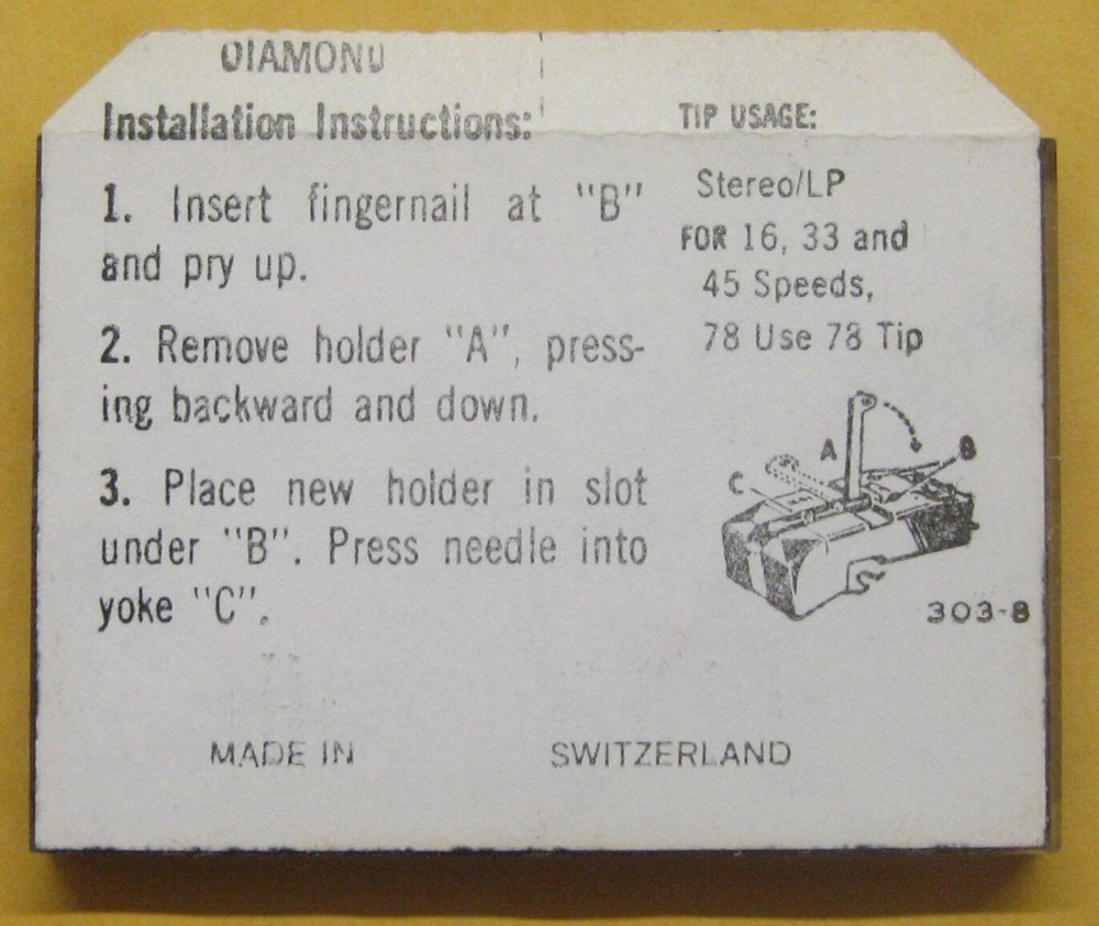 EVG Diamond Needle, 2429D