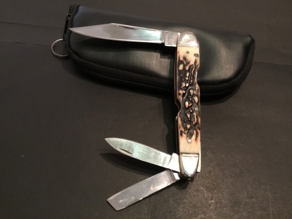 Custom William Stoddart 3bld Whittler Lockback Slipjoint Folder Folding Knife