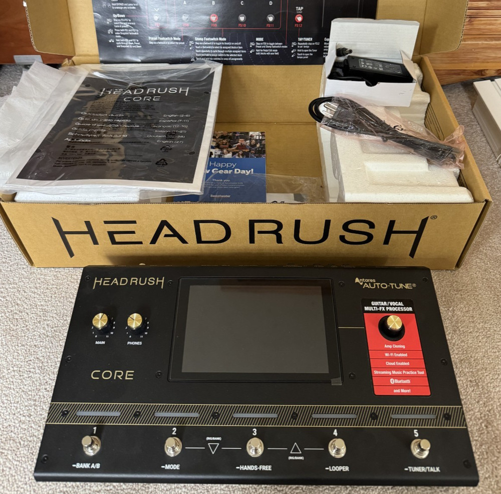 Headrush Core Guitar Multi-effect/Amp Modeler/Vocal Processor MINT