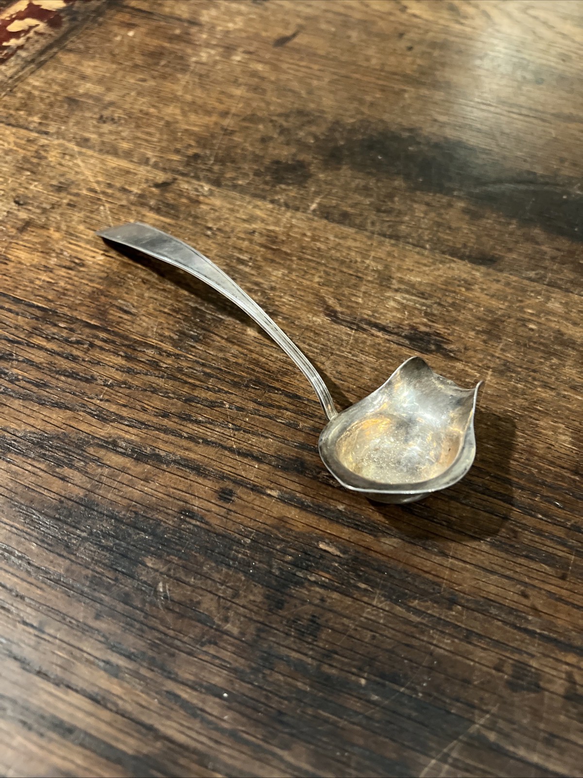 Vintage 1862 Christian Holter Serving Spoon Norway Norwegian 830 Silver 27g