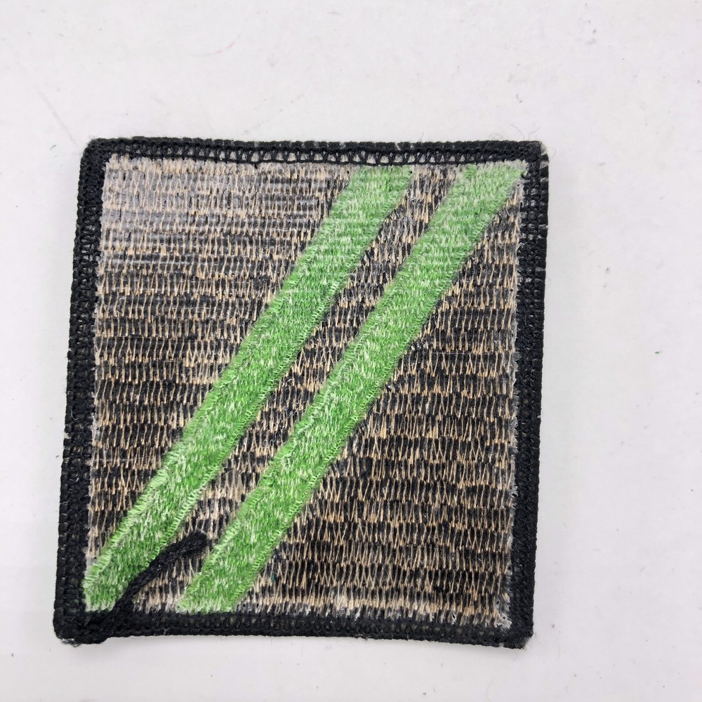 Black Patch With 2 Green Stripes