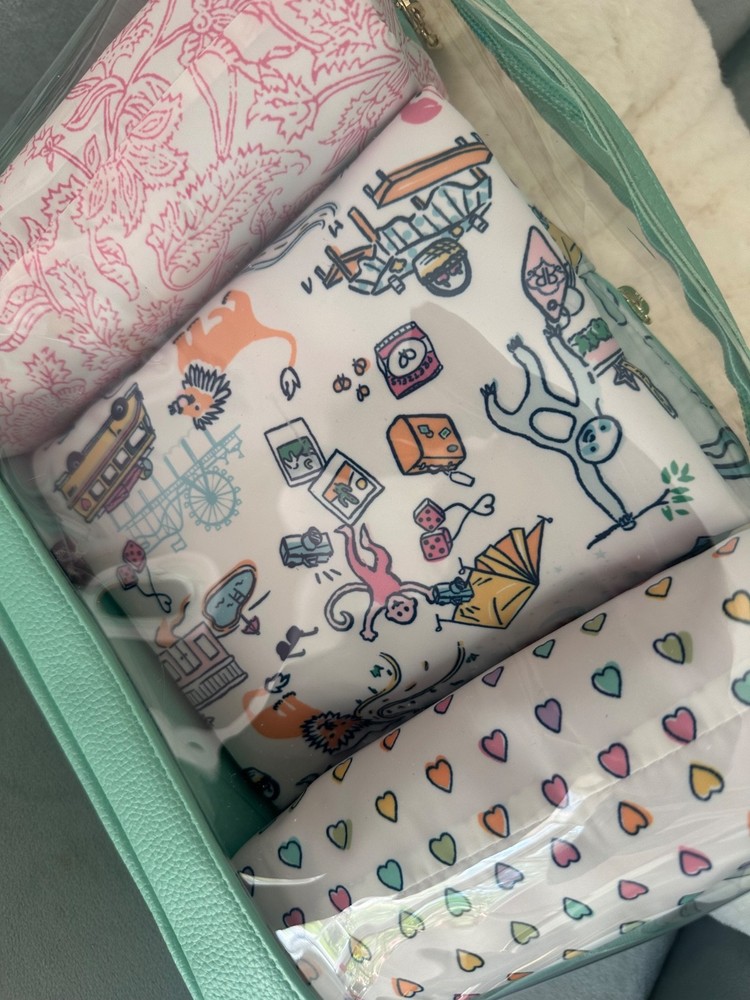 Roller Rabbit x Target 4 pouch set