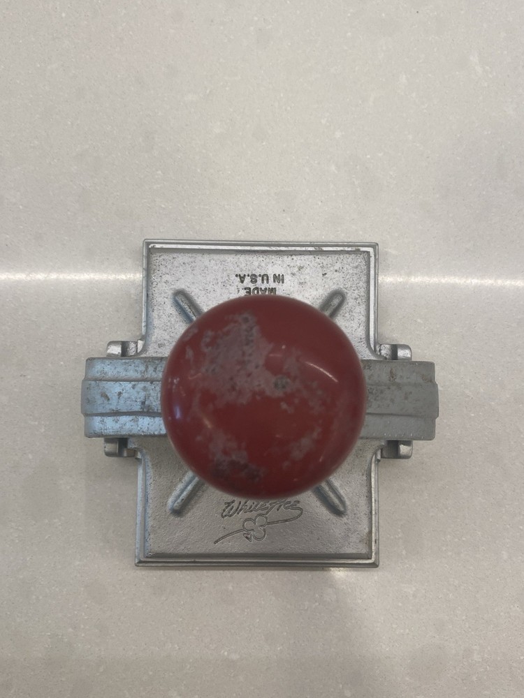 Vintage Thor White Ace Stamp Press Clamp With Red Knob