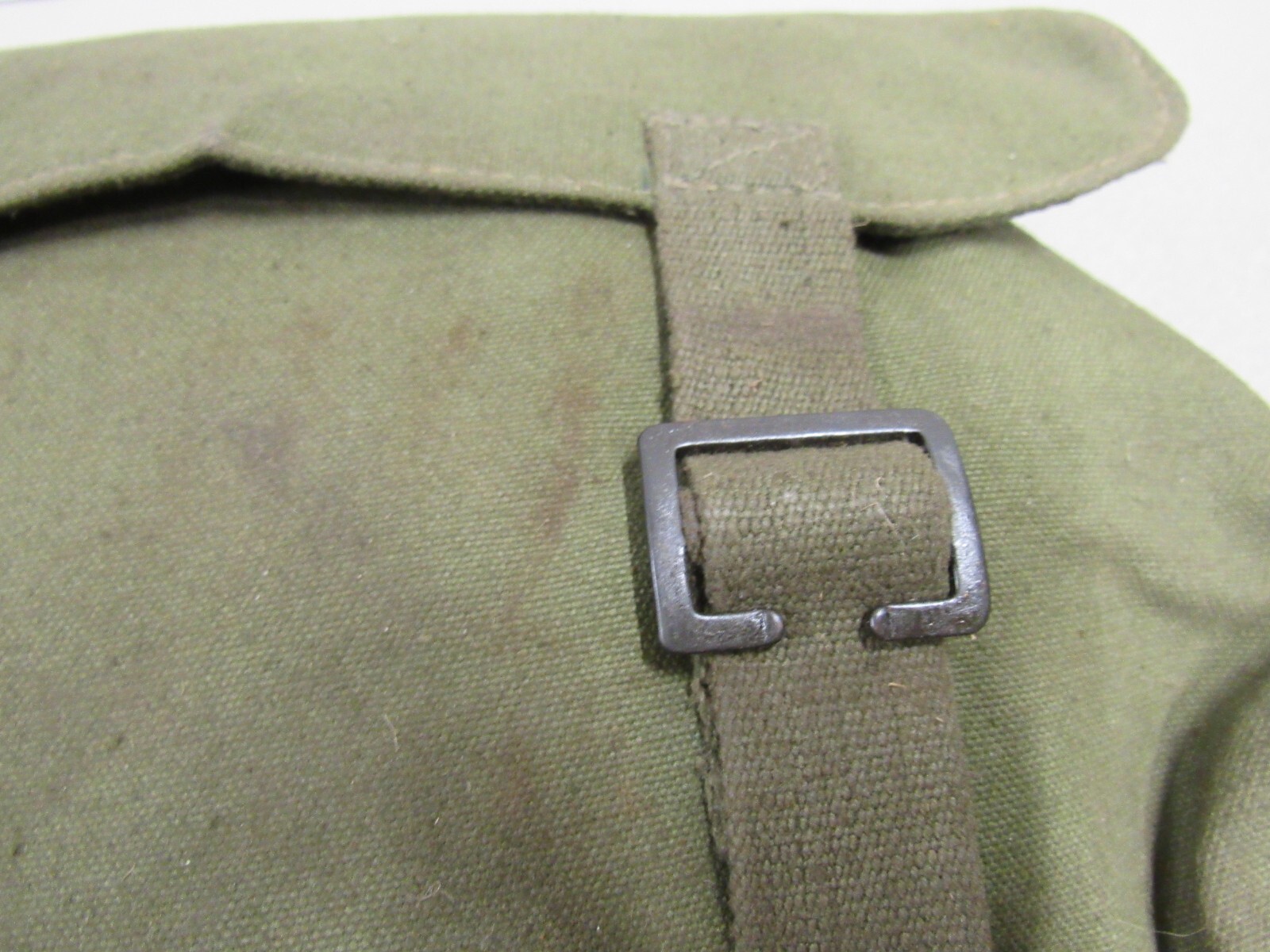 Dutch Military Web Gear Canvas Butt Pack Old Style Belt Hooks Hanger Netherlands