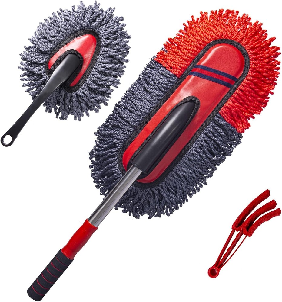 Soft Microfiber Car Duster Exterior Scratch Multipose Duster with