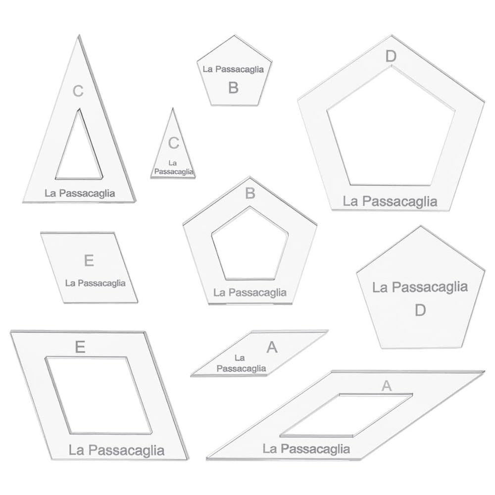 10 Styles Geometric Quilting Template Acrylic Sewing Machine Ruler Patchwork