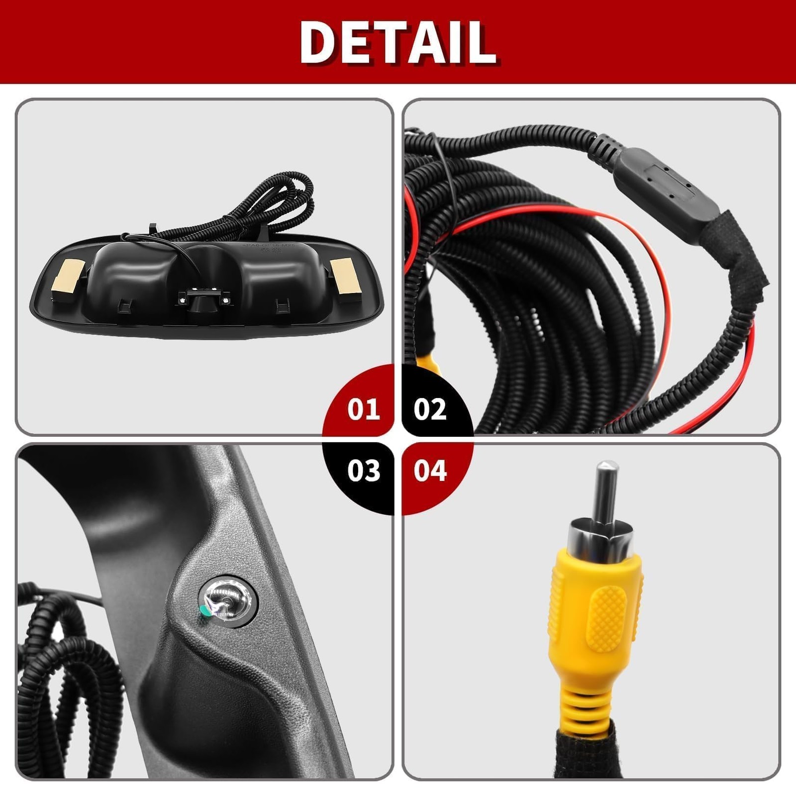 Tailgate Handle Backup Camera Compatible with Silverado/Sierra 1999-2006 1500