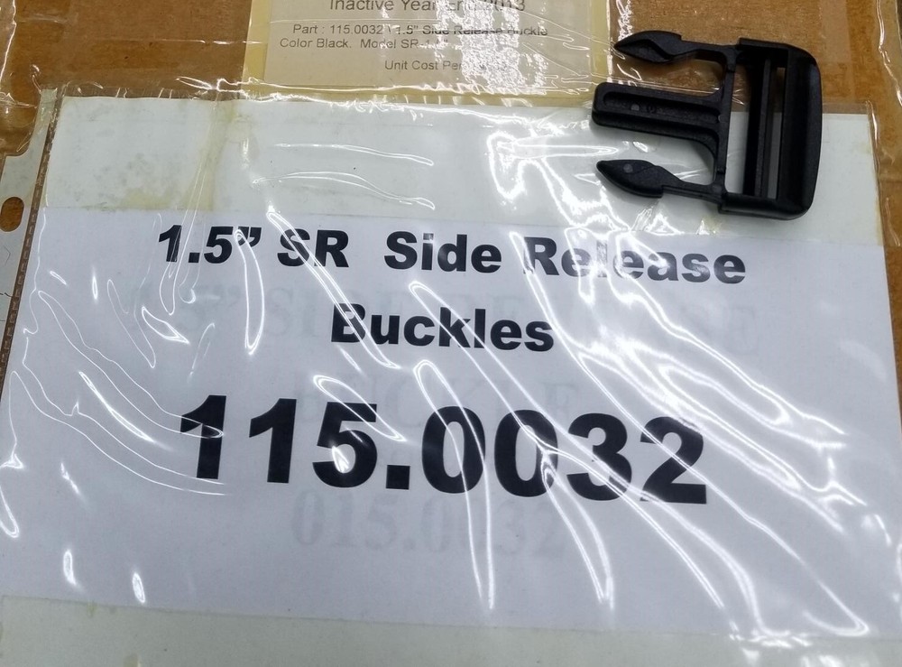1.5" SR Side Release Buckles, Acetol